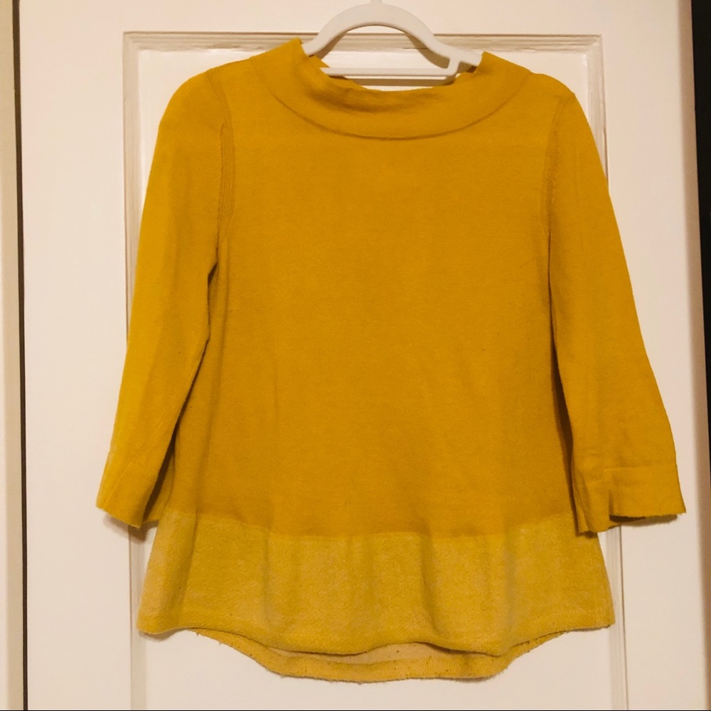 Mustard Yellow Anthropologie Sweater